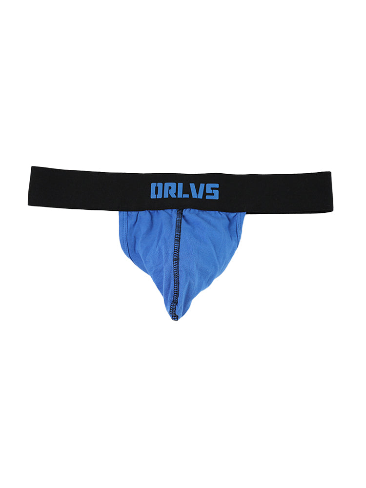 3 Pack Low-Cut Cotton Men's Thong with Enhanced Pouch