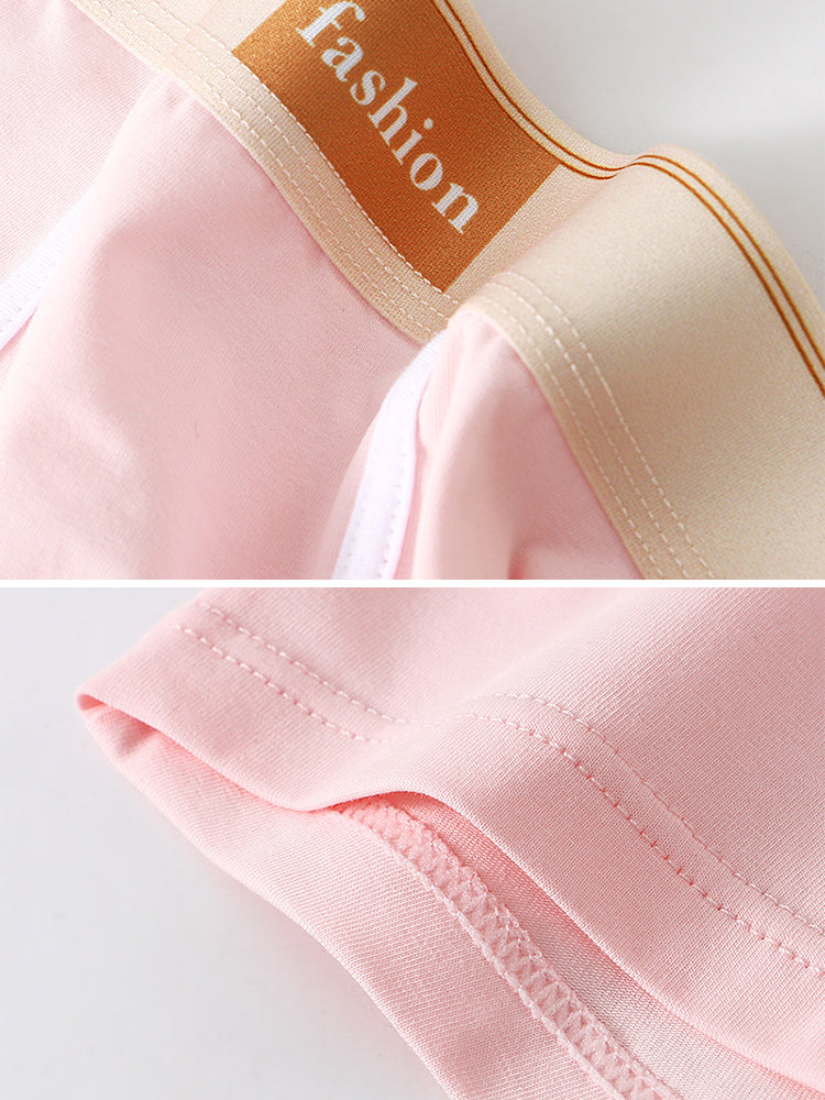 3 Pack Men's Elephant Trunk Separate Cotton Sexy Mid-Rise Solid Color Trunks