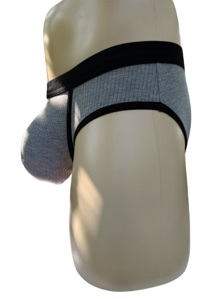 3 Pack Men's Seamless Comfort Large Supportive Pouch Sexy Low-Rise Briefs