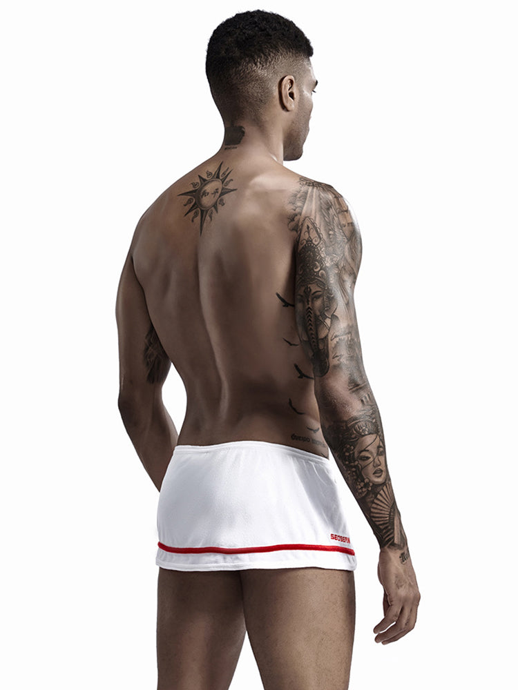 Men's Stylish Homewear Cotton Toweling Side Slit Shorts