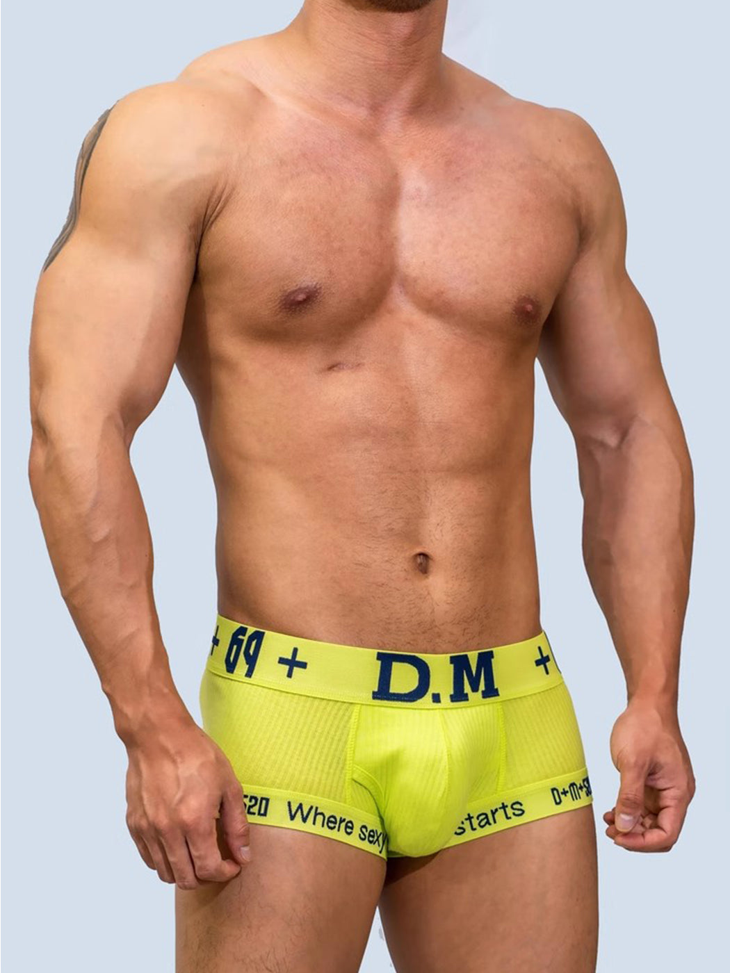 2 Pack Men's Low-rise Sexy Side Opening Pocket Trunk