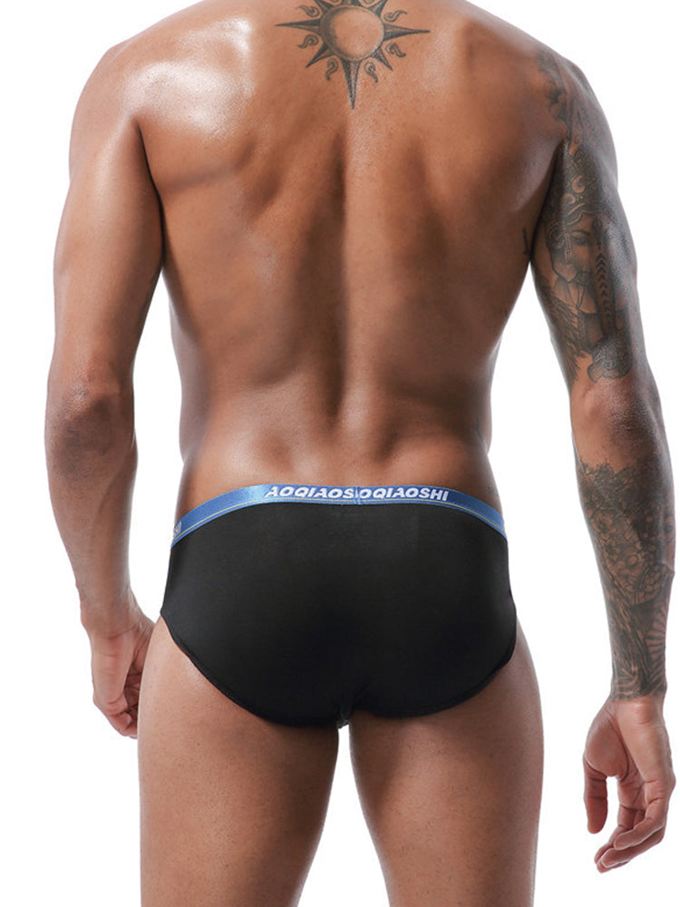 4 Pack Men’s Stylish 3D U Convex Pouch Briefs