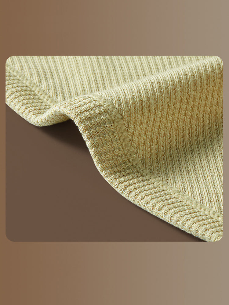 2 Pack Men's Waffle-Knit Cotton Separable Scrotum Support Briefs