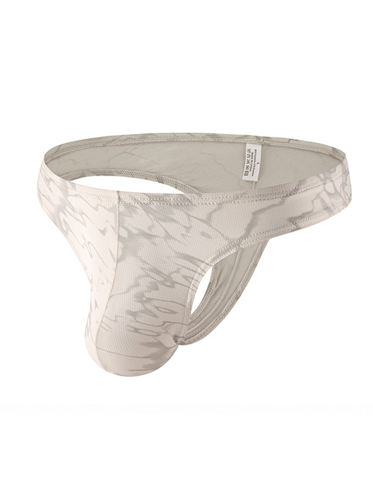 4-pack Men's Supportive Fit Lightweight & Airy Breathable Thong & Strings