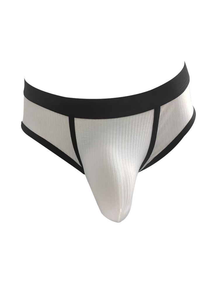 3 Pack Men's Seamless Comfort Large Supportive Pouch Sexy Low-Rise Briefs