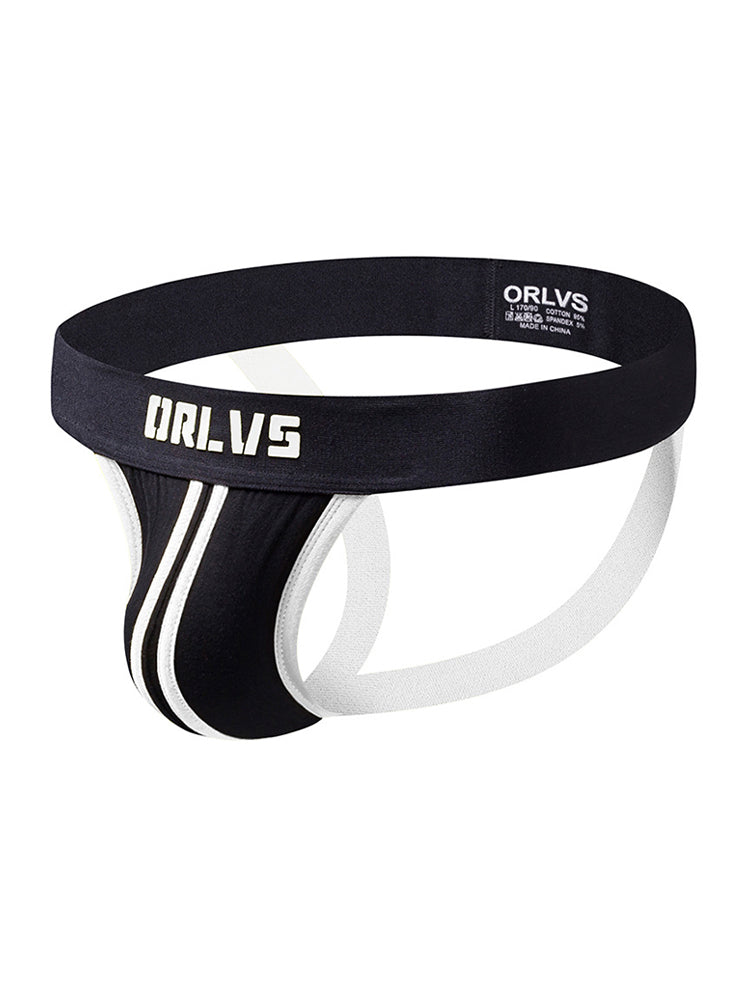3 Pack Men's U-Pouch Striped Sexy Jockstraps