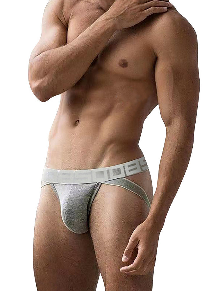 Men's Ribbed Jockstrap Underwear Athletic Supporters