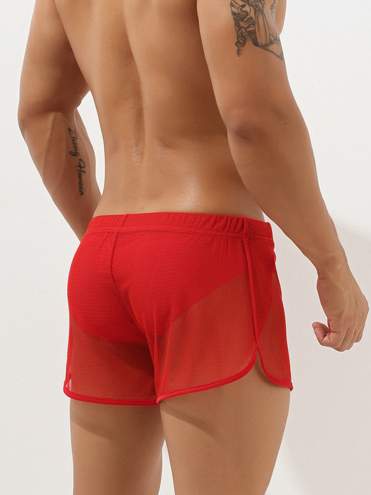 Men’s Sexy See Through Mesh Boxer Shorts