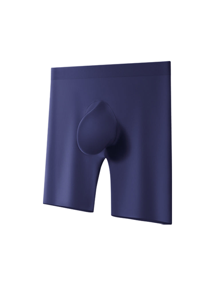 2 Pack Men's Ice Silk Anti-Chafing Quick-Dry Seamless Midway Briefs