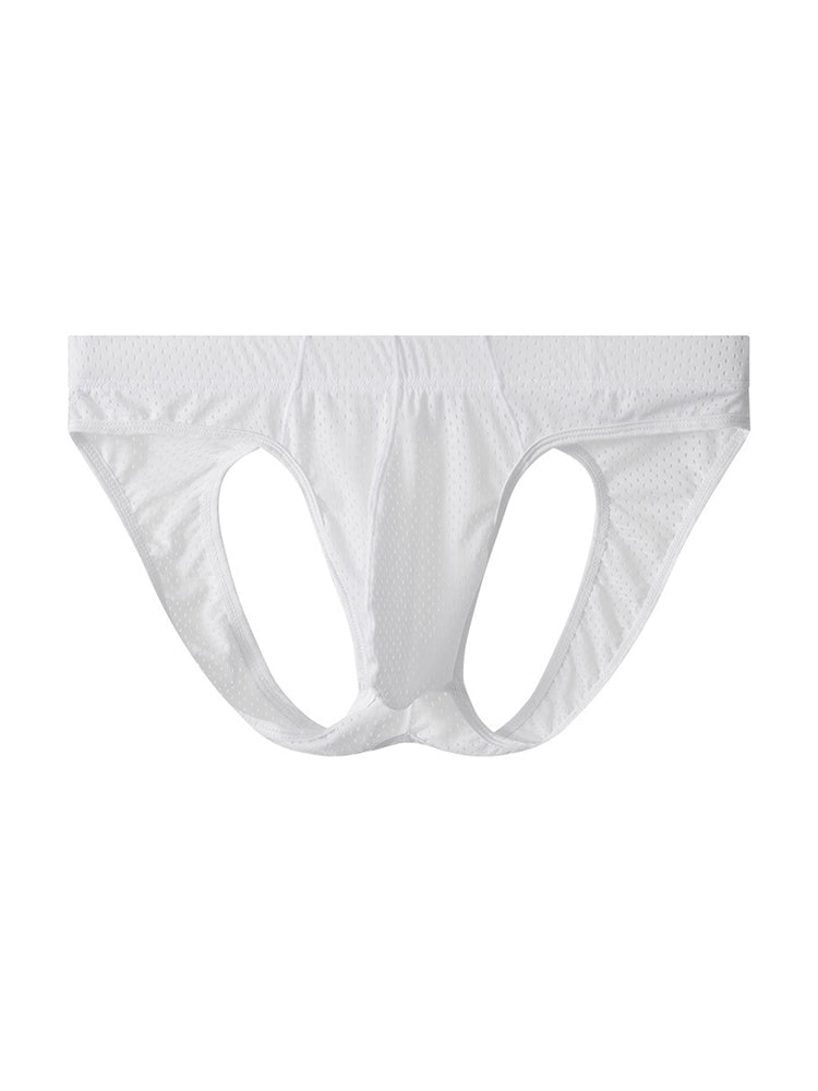 3 Pack Men's Sexy Mesh Transparent Big Pouch Jockstrap