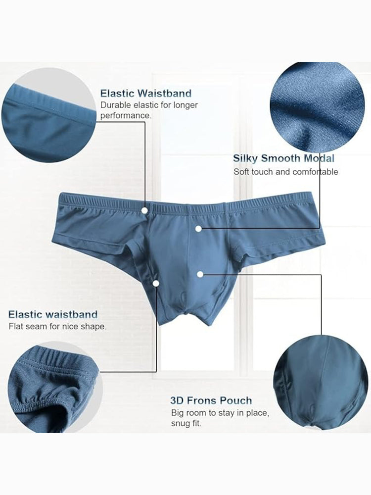 2 Pack Big Support Pouch Modal Men's Briefs