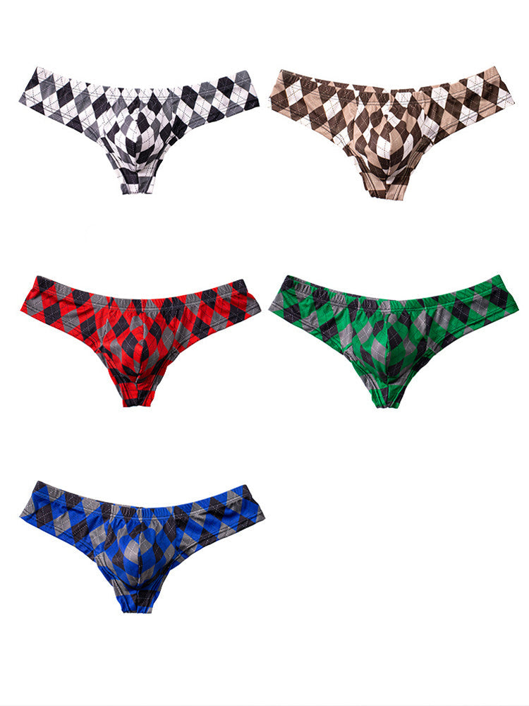 Men’s Low-Rise U-Convex Print Thong