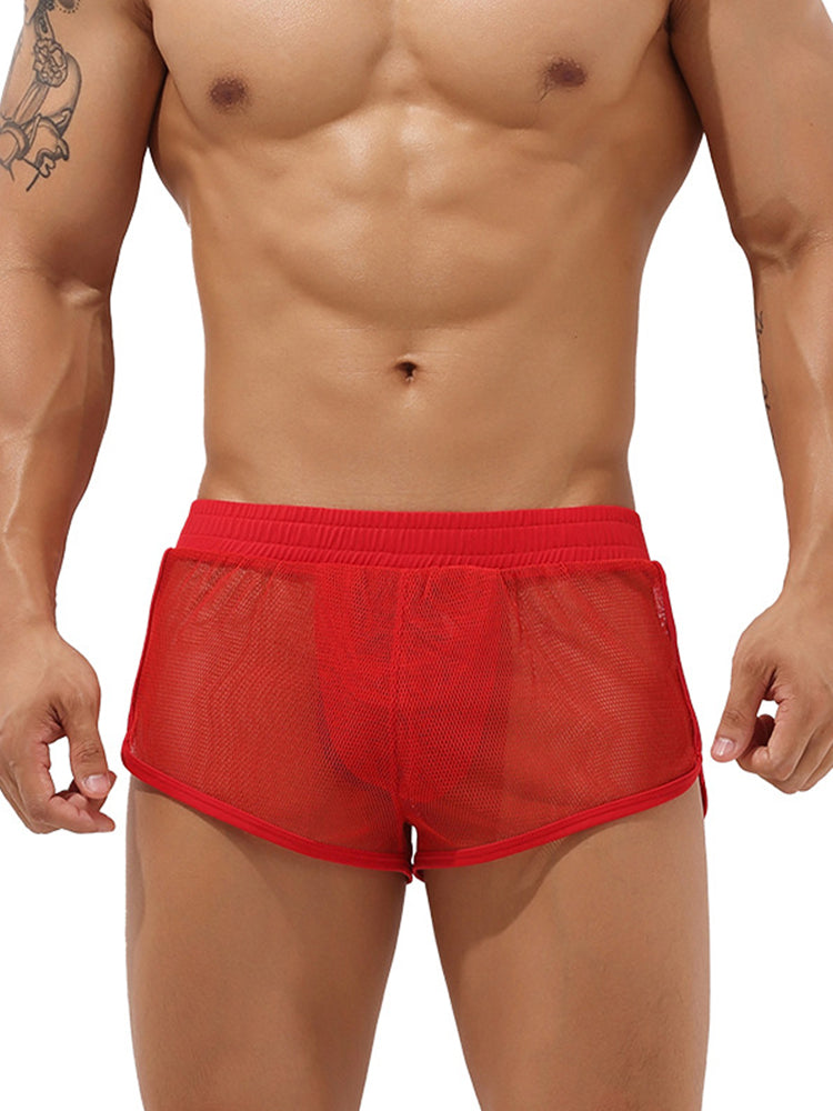 Men’s Sexy See Through Mesh Boxer Shorts