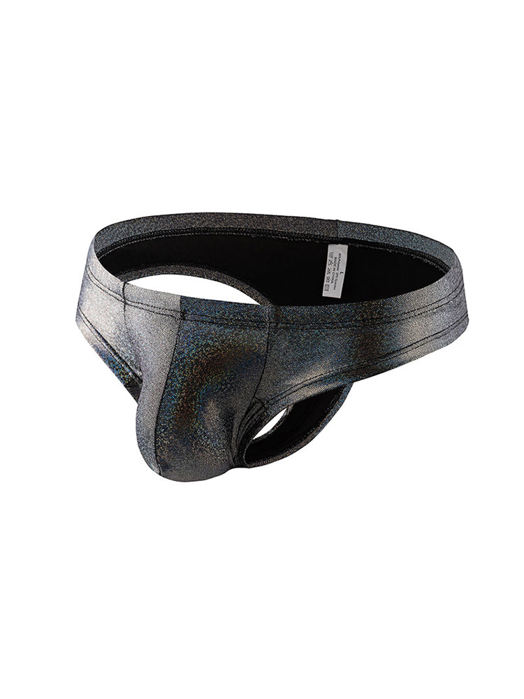 3 Pack Men's Sparkle Thongs in Solid Colors