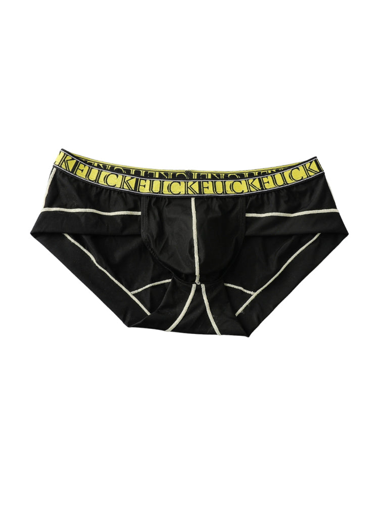 2 Pack Men's Ice-Silk Stretch Sports Briefs with 3D Pouch