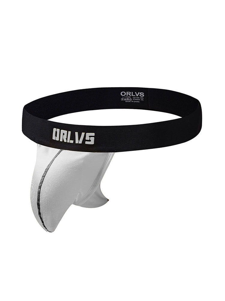 3 Pack Low-Cut Cotton Men's Thong with Enhanced Pouch