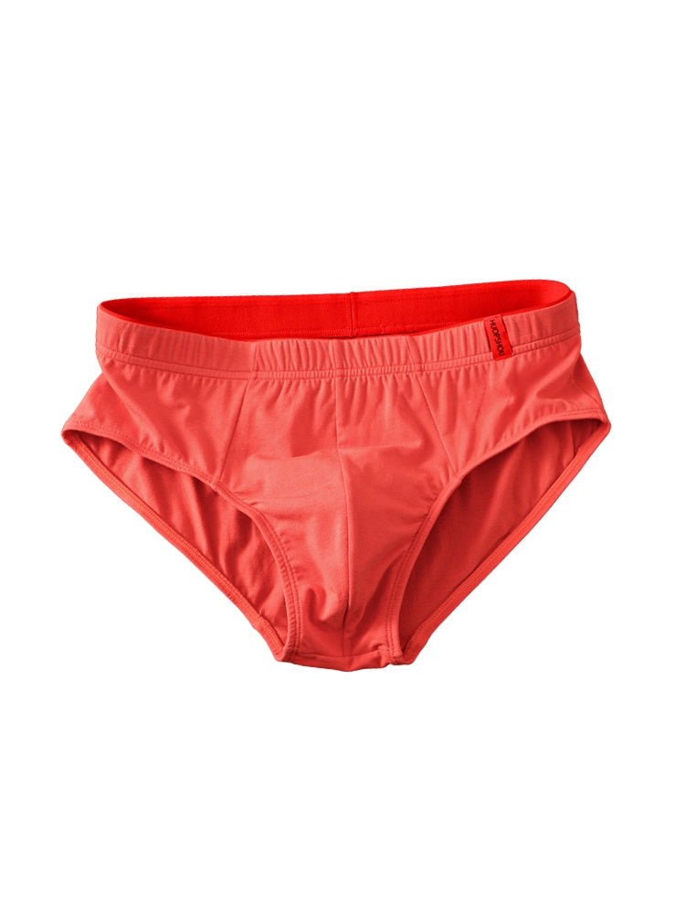 4 Pack Men's Solid Color Cotton Low-Rise Seamless Comfort Briefs