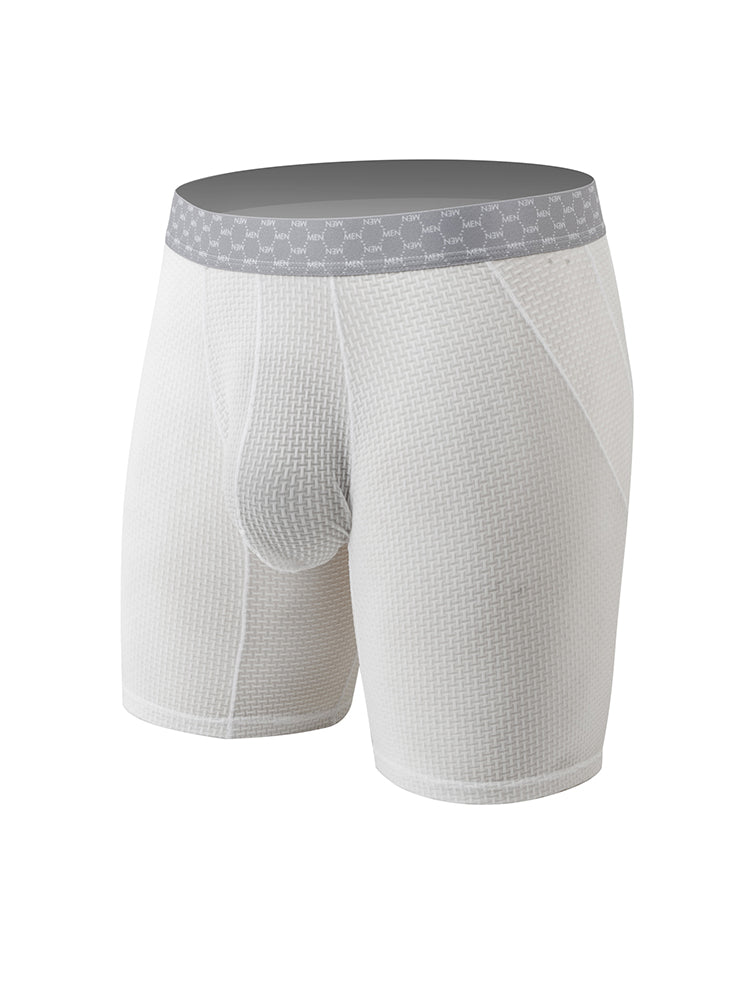 3 Pack Men's Anti-chafing Waffle Boxer Briefs