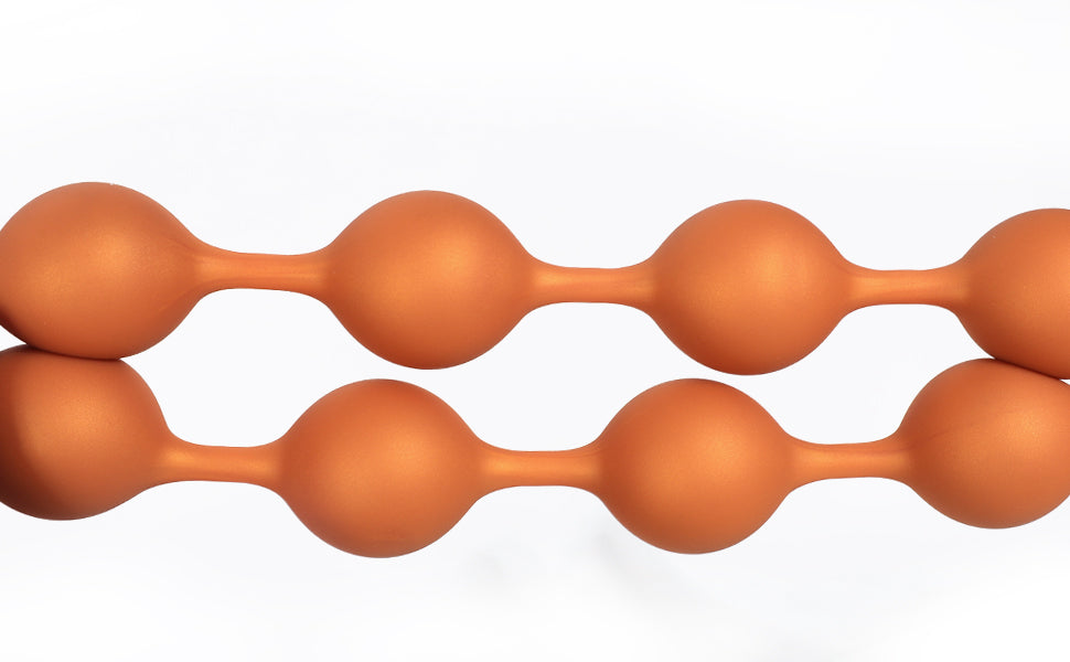 Lina - 9 Anal Beads - Huge Silicone Anal Balls