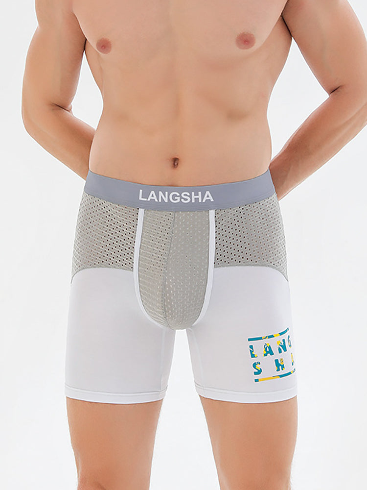 Men's Anti-Chafing Sports Boxer Briefs with Spacious Pouch