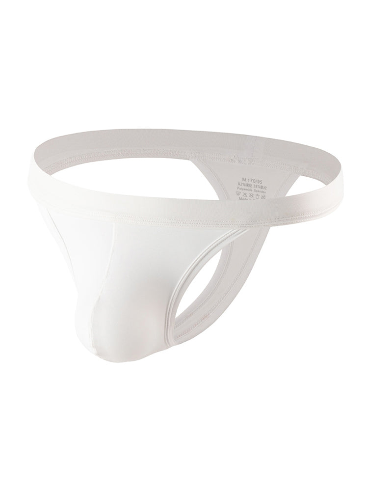 4 Pack Men's Mid-Rise Summer Ice Silk Mesh Thongs