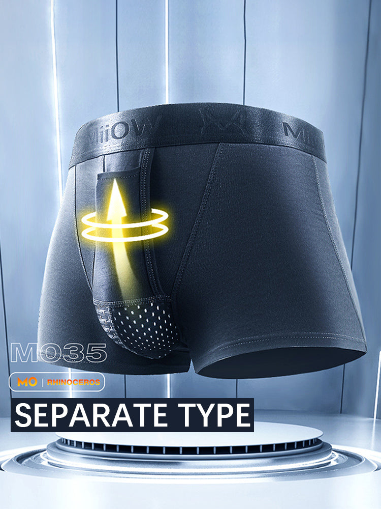 Aoelemen 2 Pack Separate Dual Support Pouch Men's Underwear