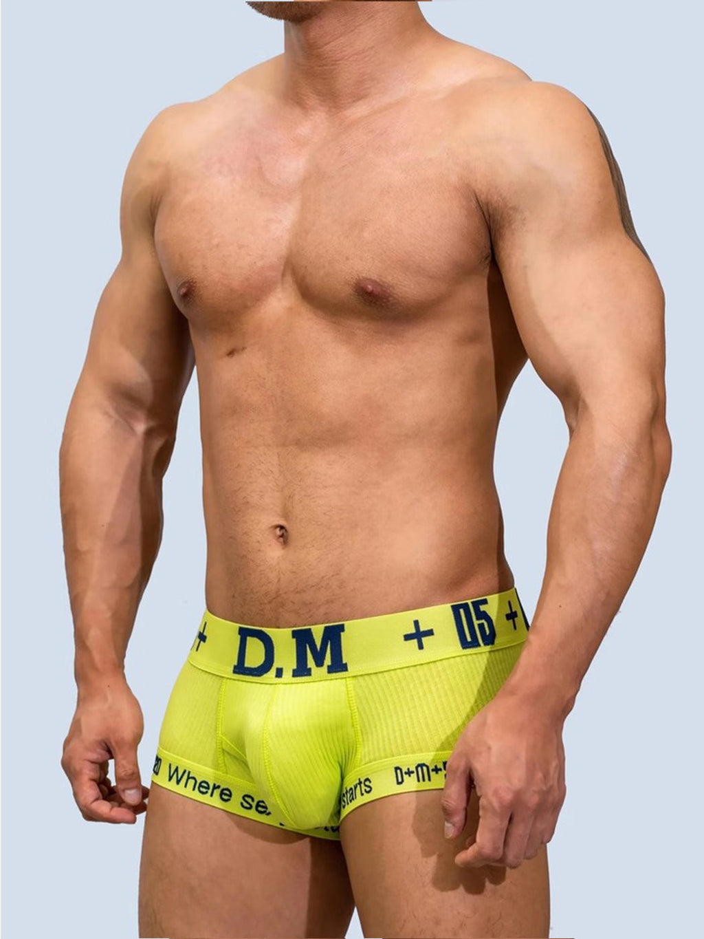 2 Pack Men's Low-rise Sexy Side Opening Pocket Trunk