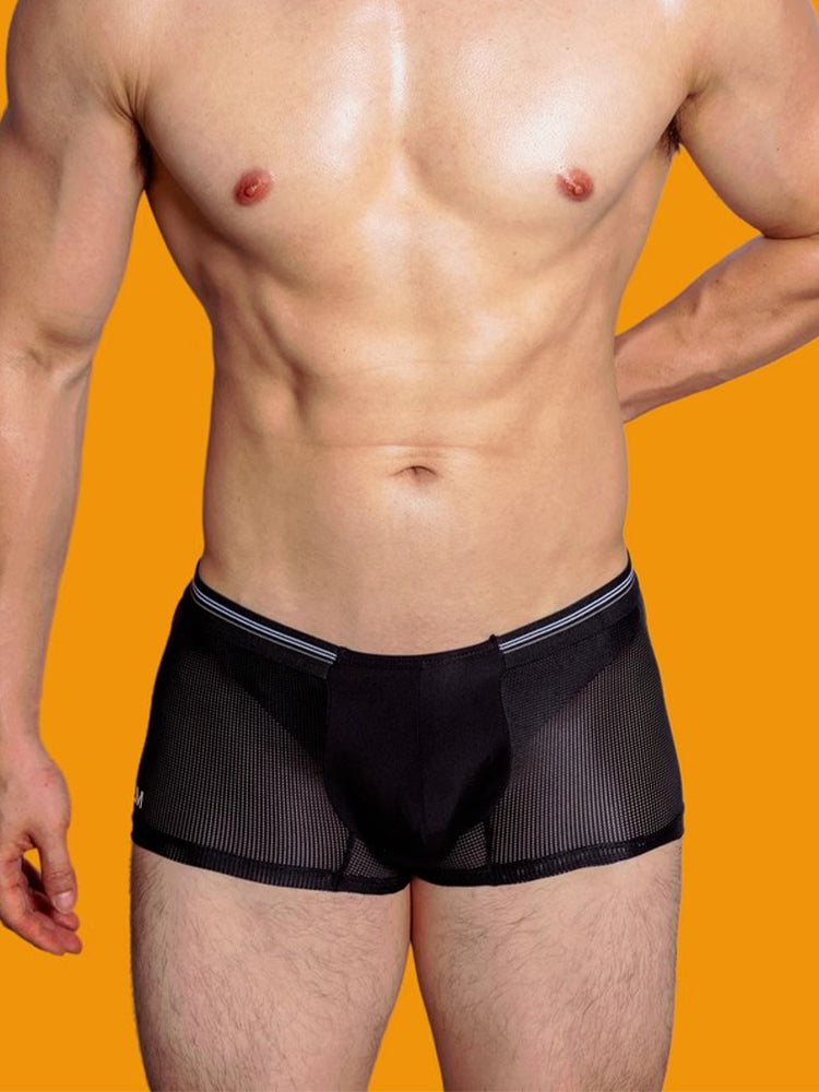 3 Pack Men's Nylon Mesh Breathable Quick-Dry Trunks