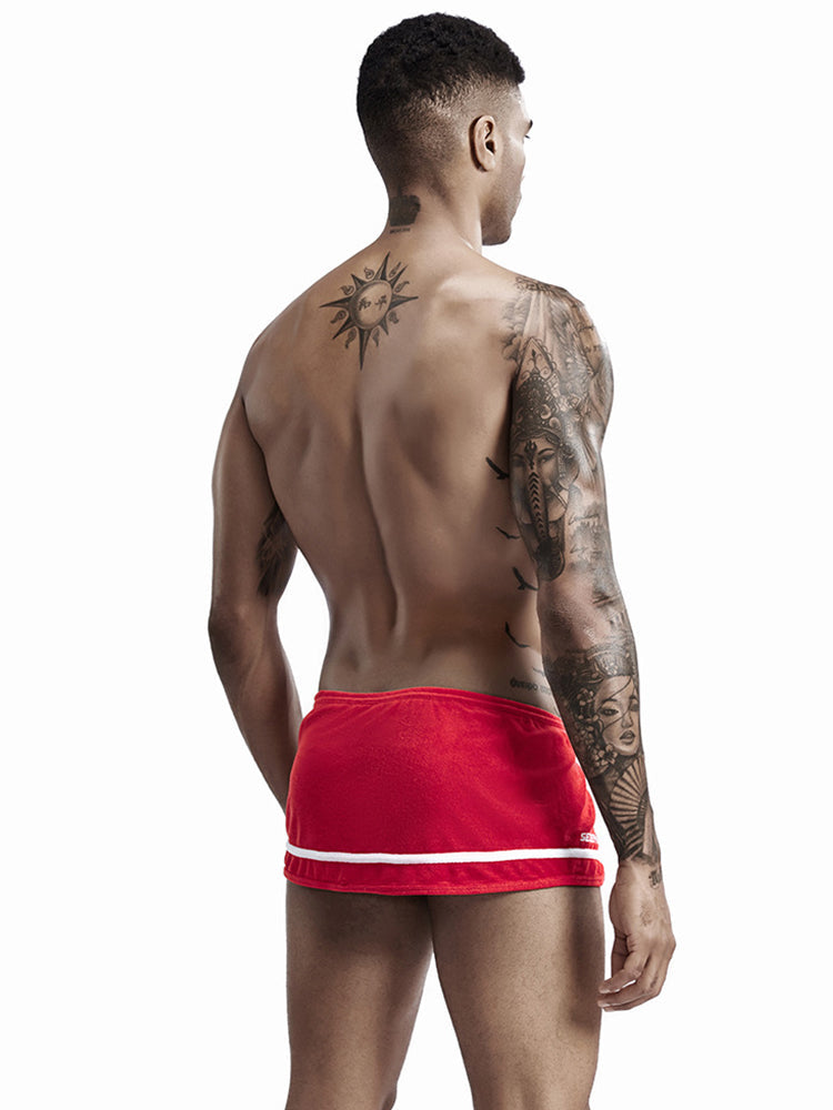 Men's Stylish Homewear Cotton Toweling Side Slit Shorts
