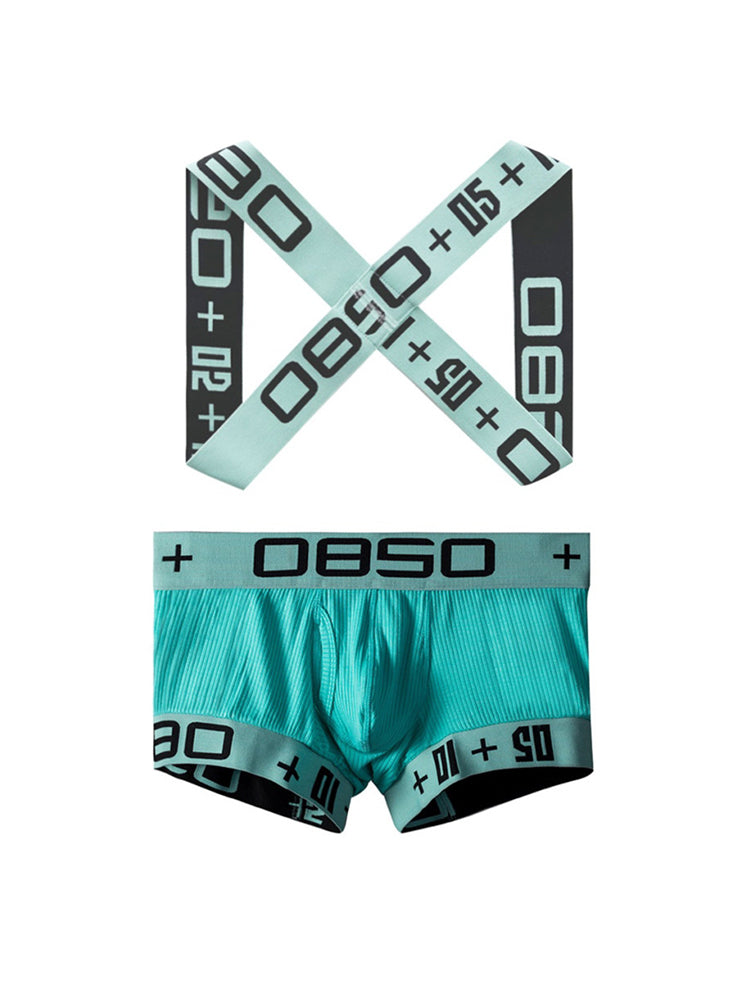 Men's Ultra-Soft Cotton Supportive Fit Activewear Shoulder Strap & Underwear