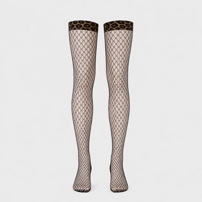 Midnight Mesh Thigh Highs