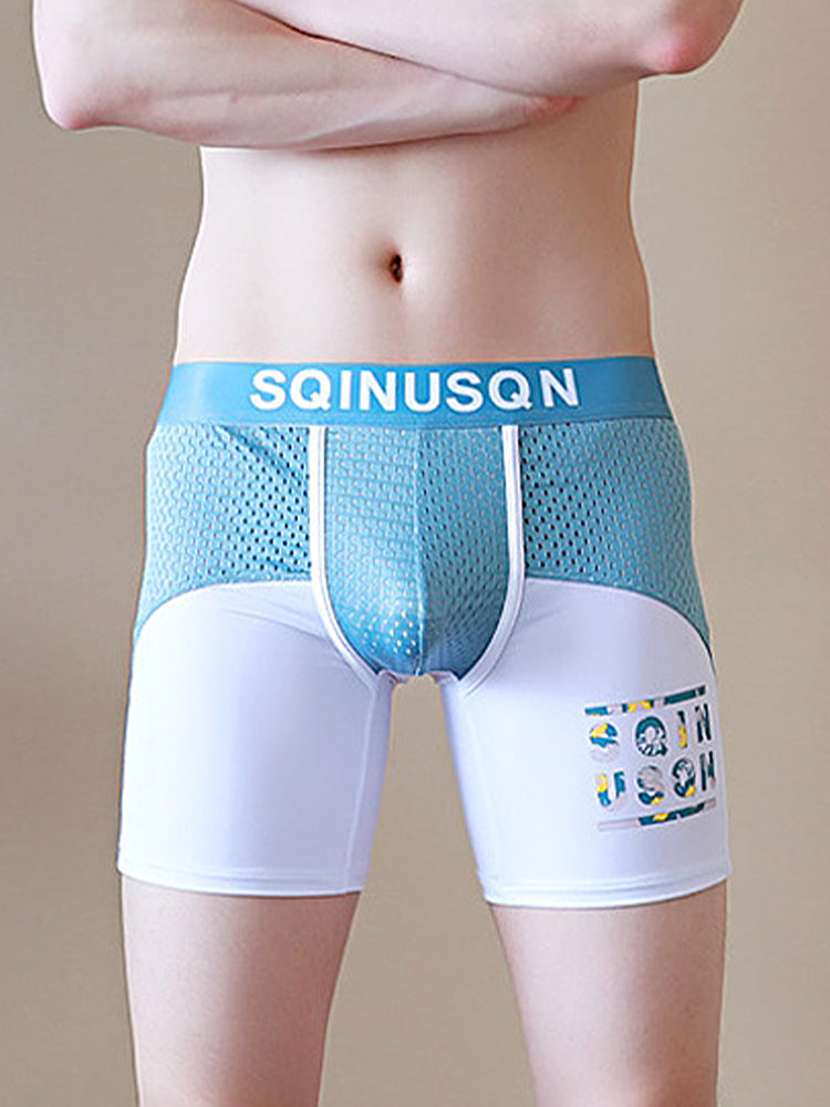 Men's Anti-Chafing Sports Boxer Briefs with Spacious Pouch