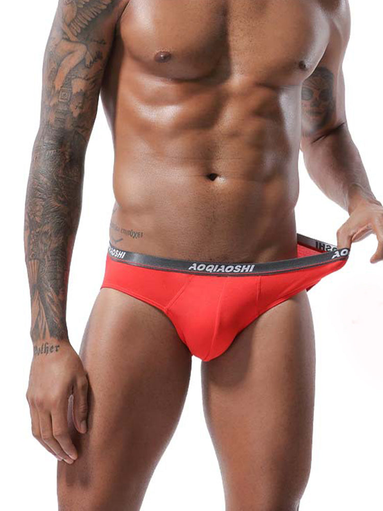 4 Pack Men’s Stylish 3D U Convex Pouch Briefs