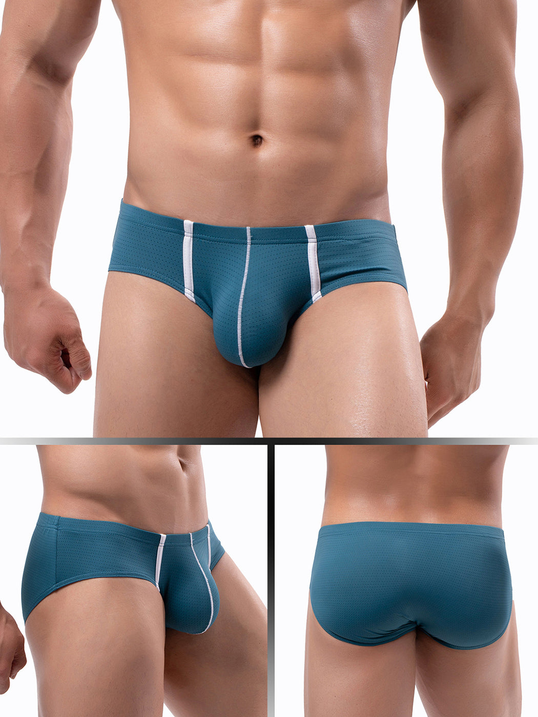 4 Pack Men’s Low-rise Breathable Mesh Briefs