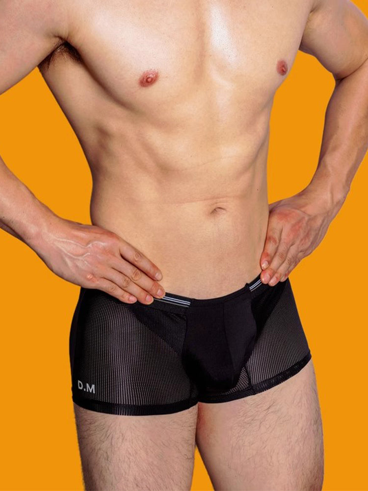 3 Pack Men's Nylon Mesh Breathable Quick-Dry Trunks