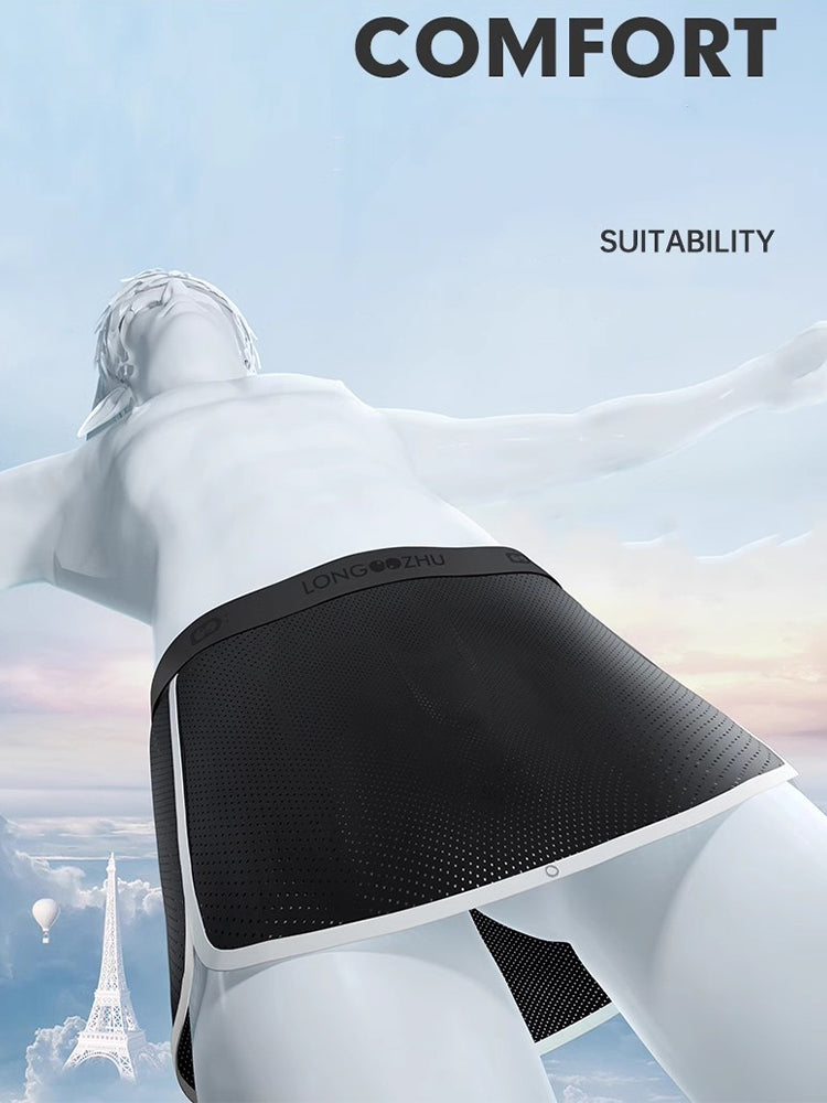 Men's  Button Casual U-Shaped Roman Skirt Dual-Purpose Arrow Pants Underwear