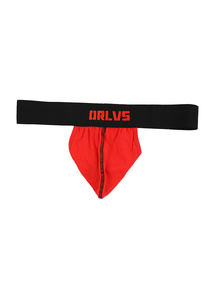 3 Pack Low-Cut Cotton Men's Thong with Enhanced Pouch