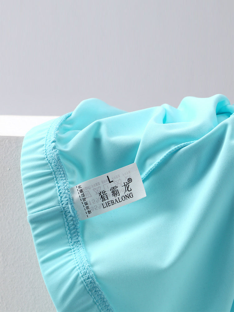 3 Packs of Men's Ice Silk Seamless Convex Pouch Briefs