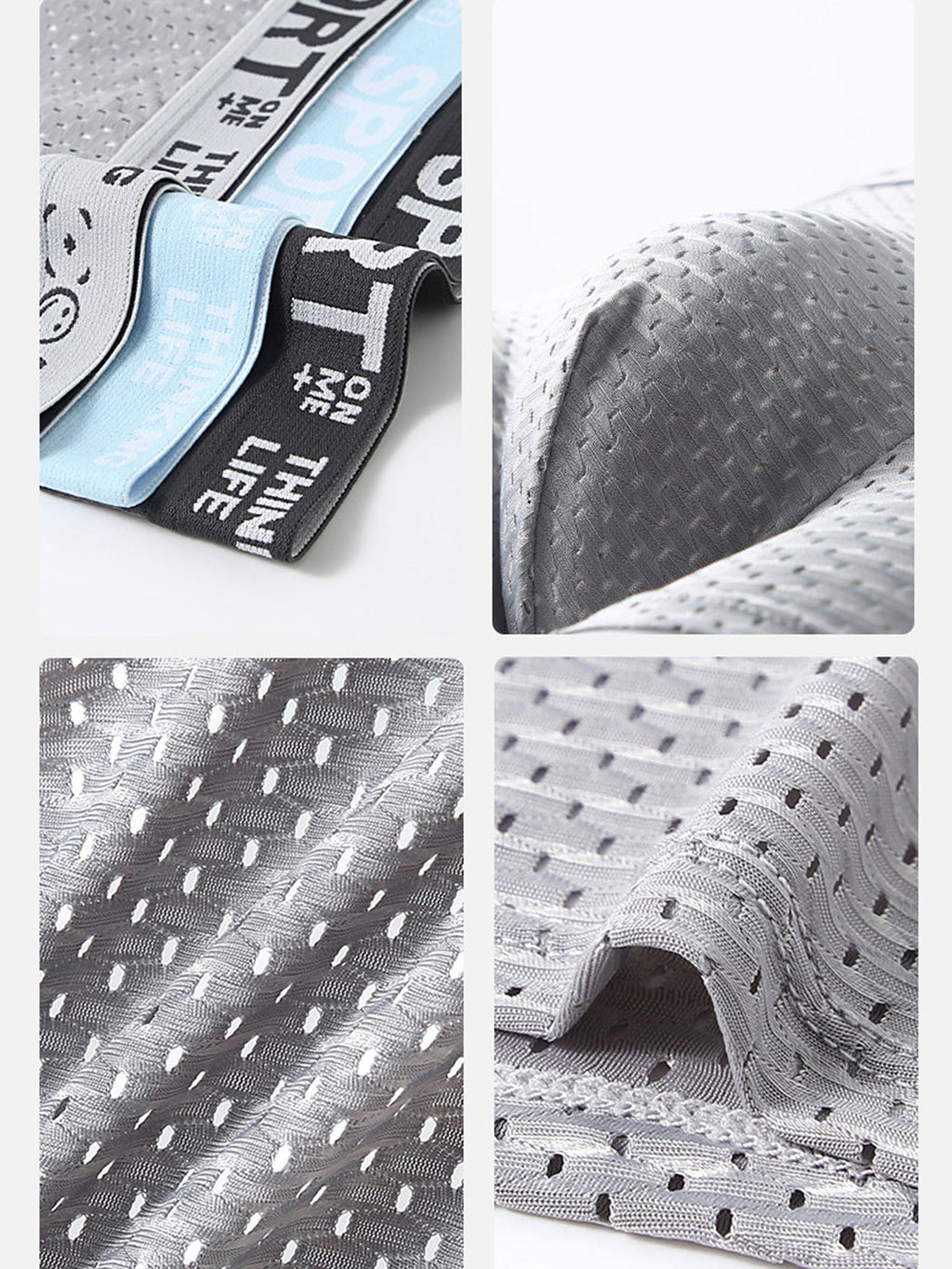 6 Pack Men’s Contour Pouch Mesh Trunks