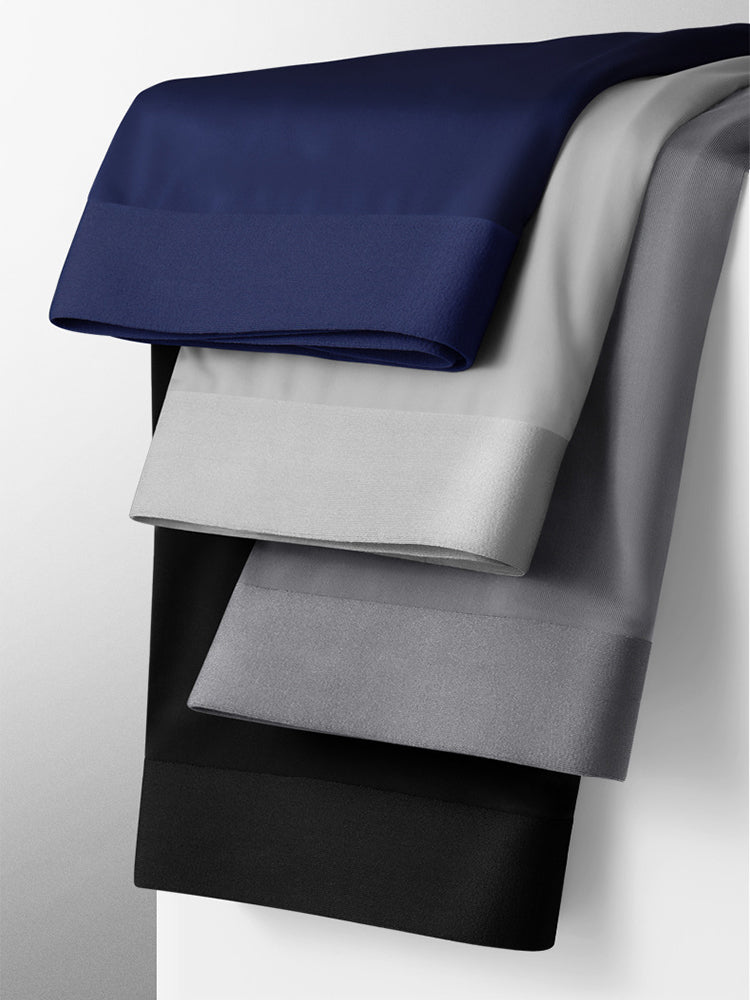 2 Pack Men's Ice Silk Anti-Chafing Quick-Dry Seamless Midway Briefs