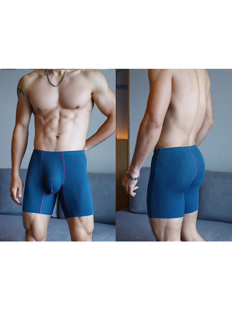 3 Pack Men's Anti-chafing Waffle Boxer Briefs