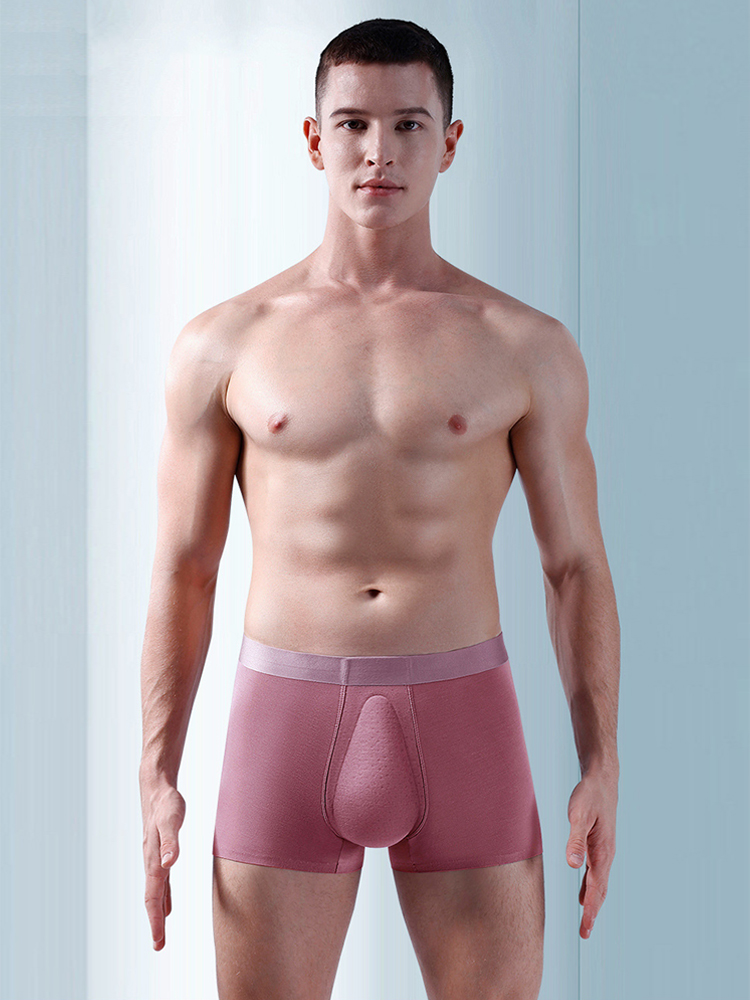 Men's Seamless Trunks with Organic Latex Support Cup