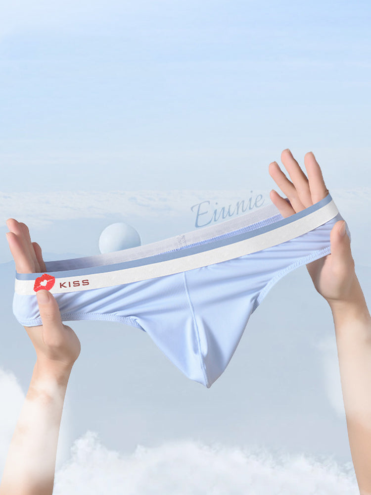 3 Pack Men's Ice Silk Sexy U-Shaped Pouch Kiss Thong