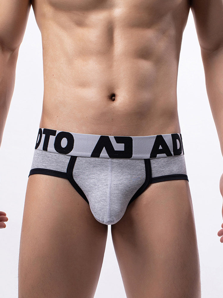 3 Pack Men's Gun and Bullet Separate Large Bag U-Shaped 3D Cut Loose Briefs