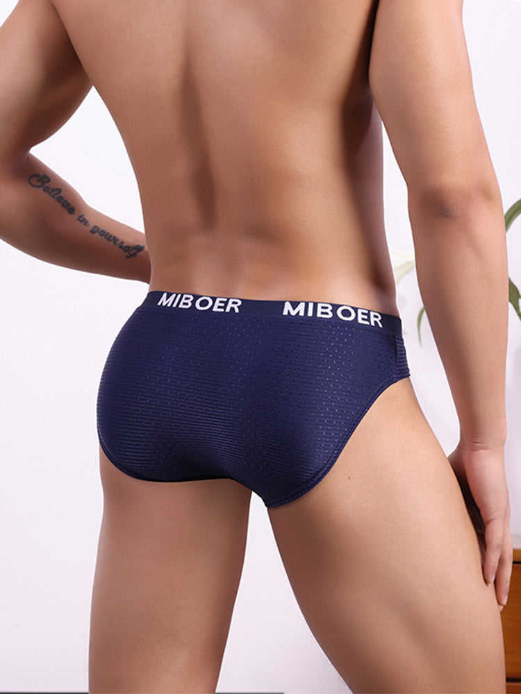 2 Pack Men's U-Pouch V-Front Low-Rise Briefs