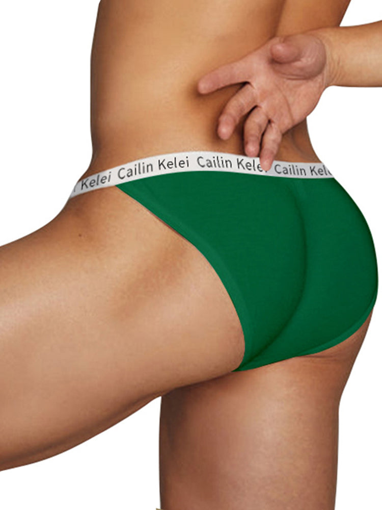 3-pack Men's Ultra Sexy Low Rise U-shaped Convex Pouch Briefs