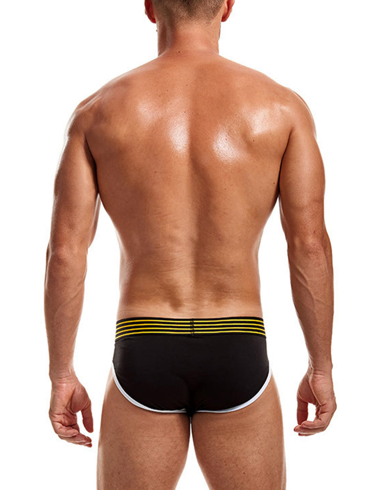 Men’s Spliced Color Pouch Briefs