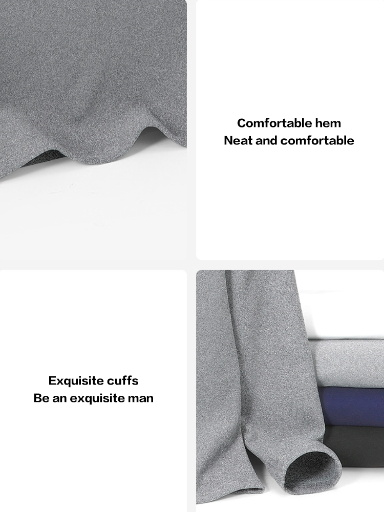 Men's Mid-high Collar Warm Cold-proof Long-sleeved Bottoming Shirt