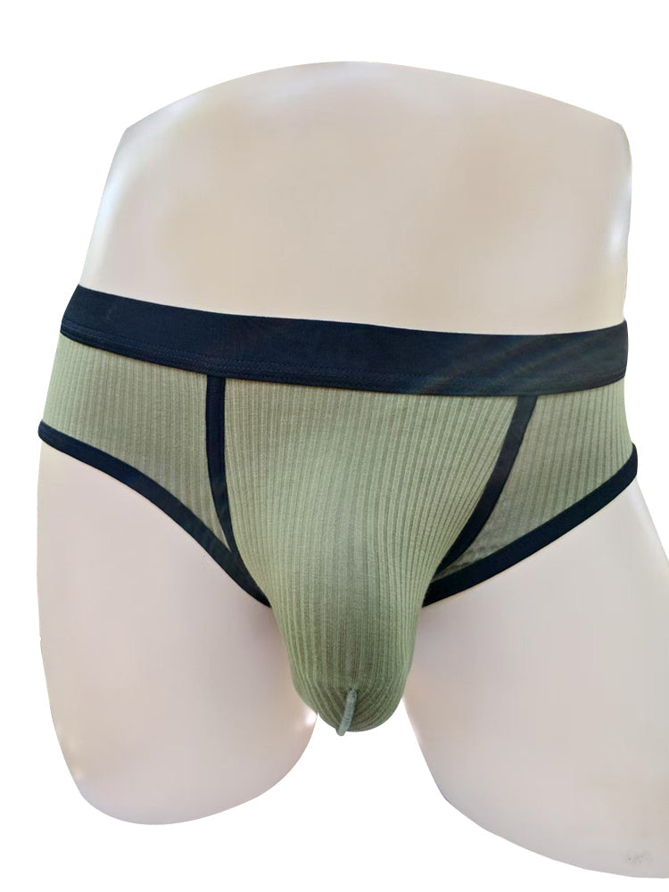 3 Pack Men's Seamless Comfort Large Supportive Pouch Sexy Low-Rise Briefs