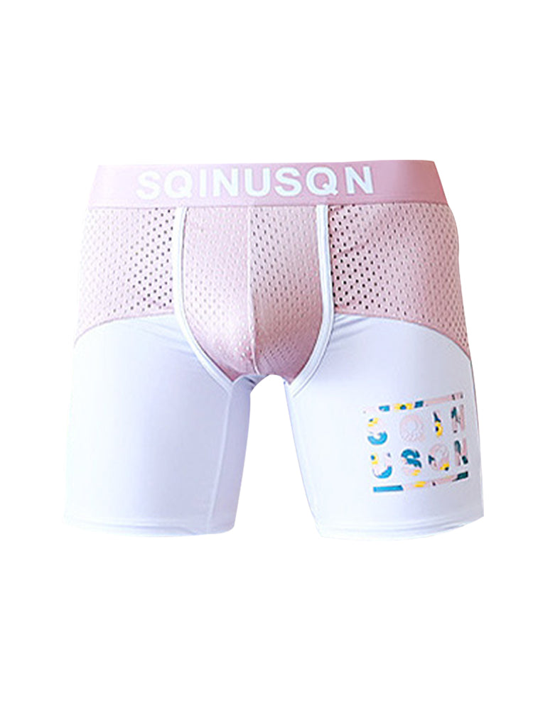 Men's Anti-Chafing Sports Boxer Briefs with Spacious Pouch